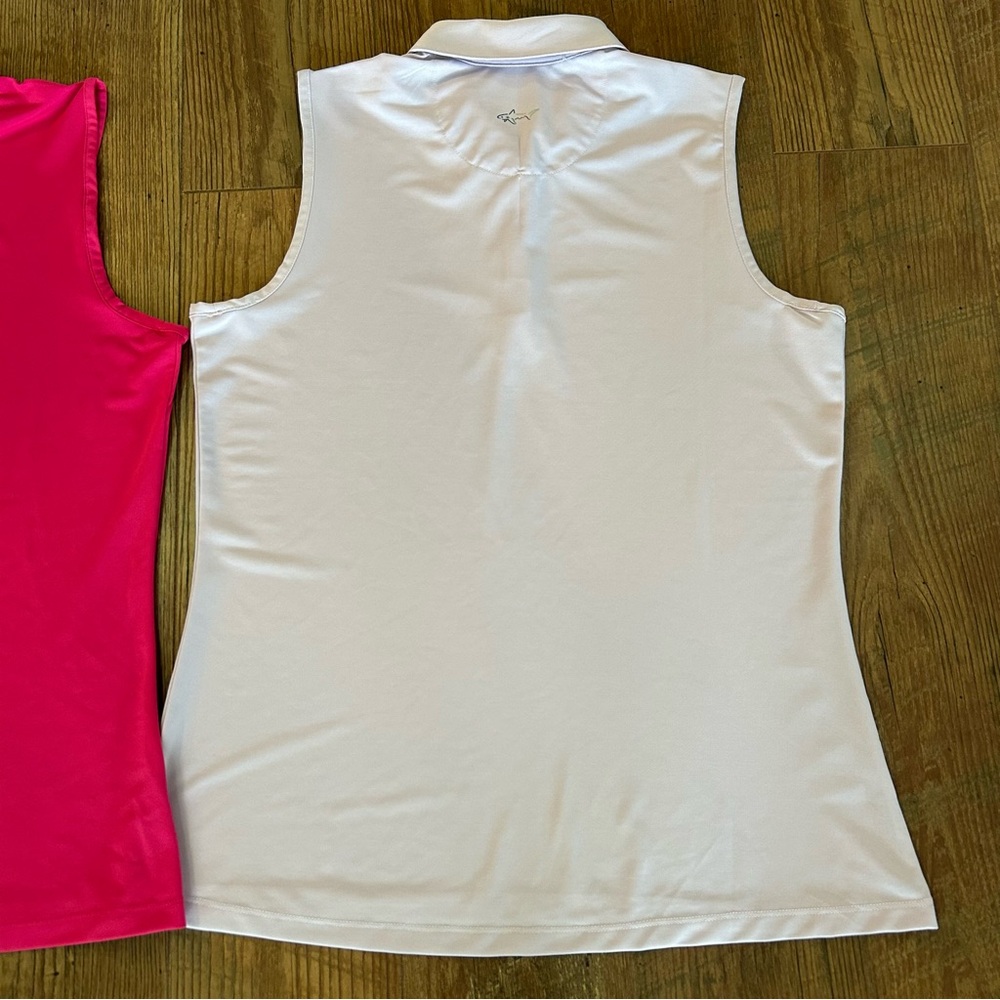 2 Greg Norman Play Dry Sleeveless Golf Polo Tank Tops Large - Picture 9 of 12